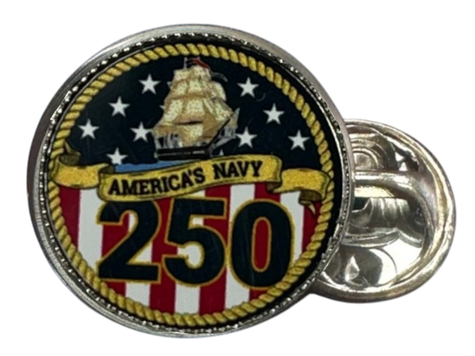 Limited Edition 250th Anniversary Military Tie Pin (Army, Navy, Marine Corps)