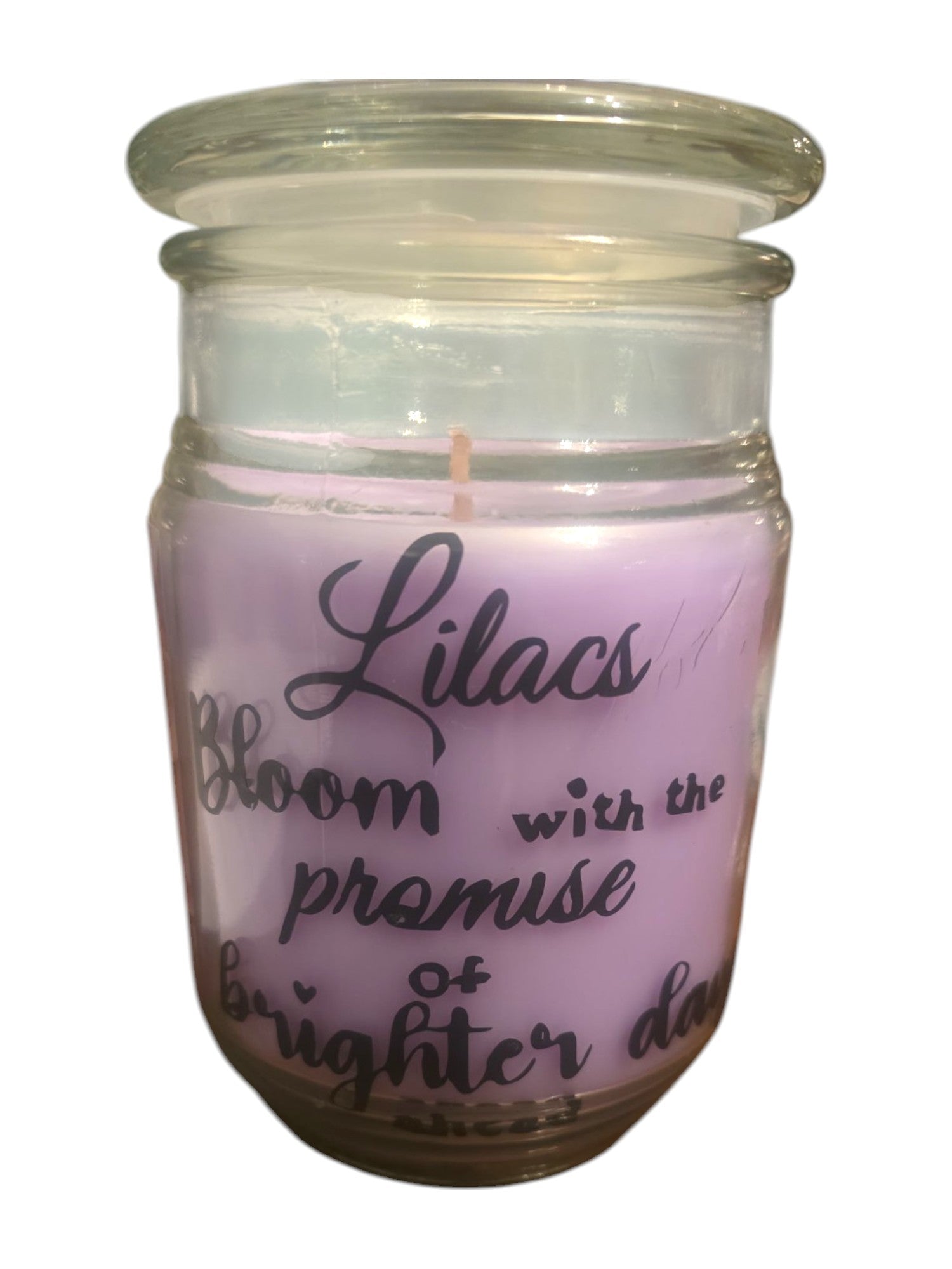 Lilac Scented Candle | "Bloom with Promise" or "Let Your Light Shine" | Aromatherapy & Home Decor