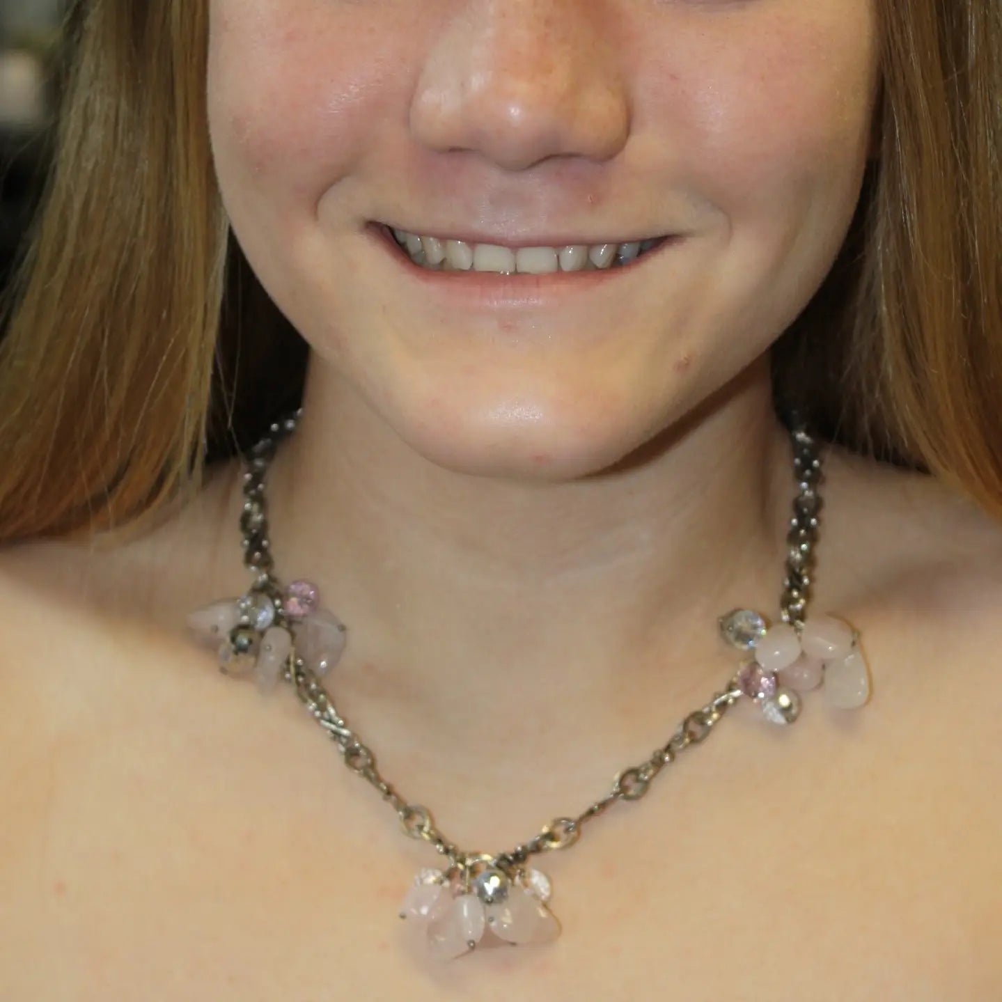 Artisanal Floating Gemstone Cluster Necklace Collection