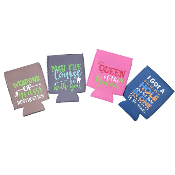 Golf Themed Beer Koozies