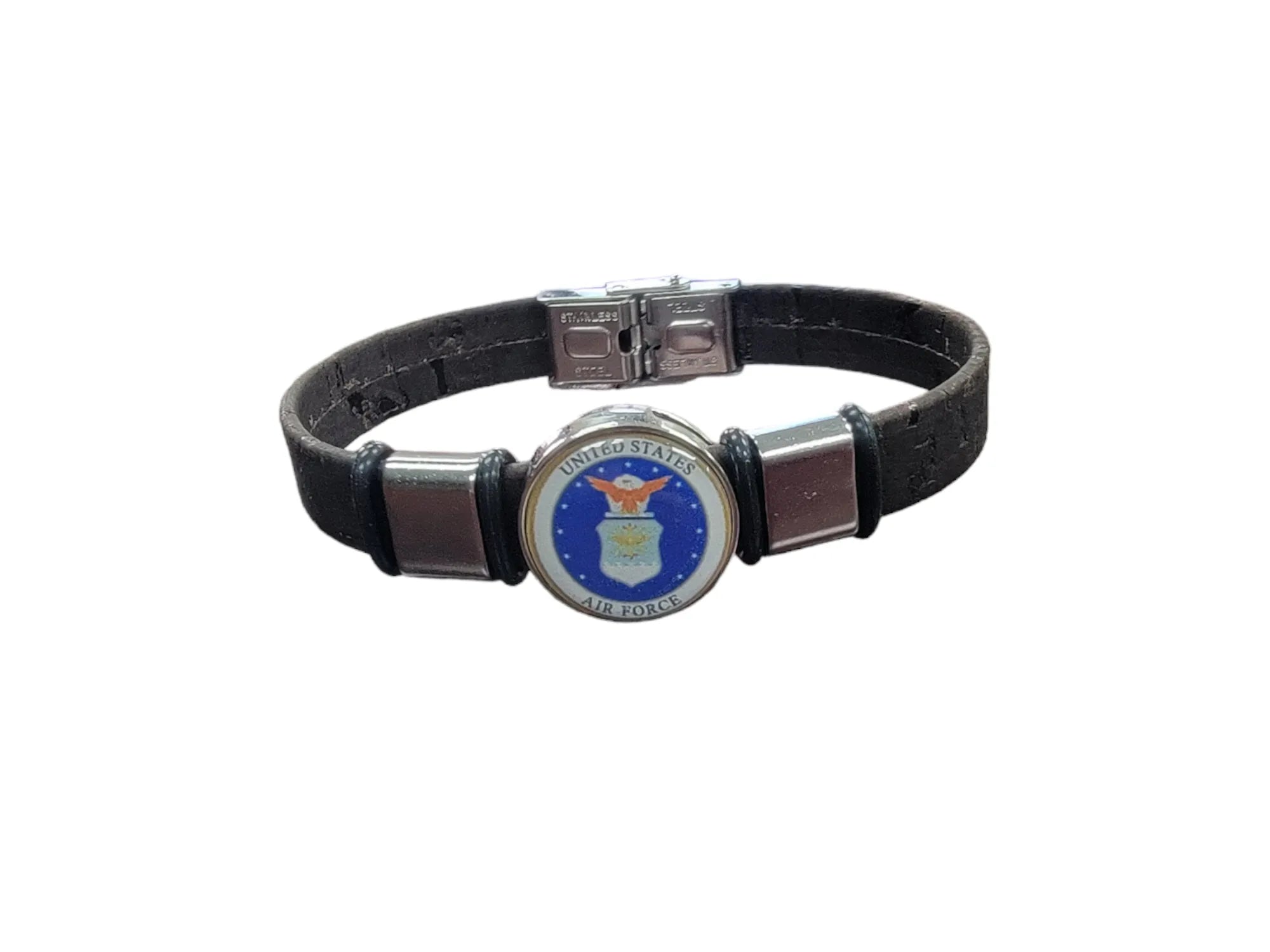Air Force Seal Cork Bracelet - Officially Licensed | Made in the USA| Sustainable