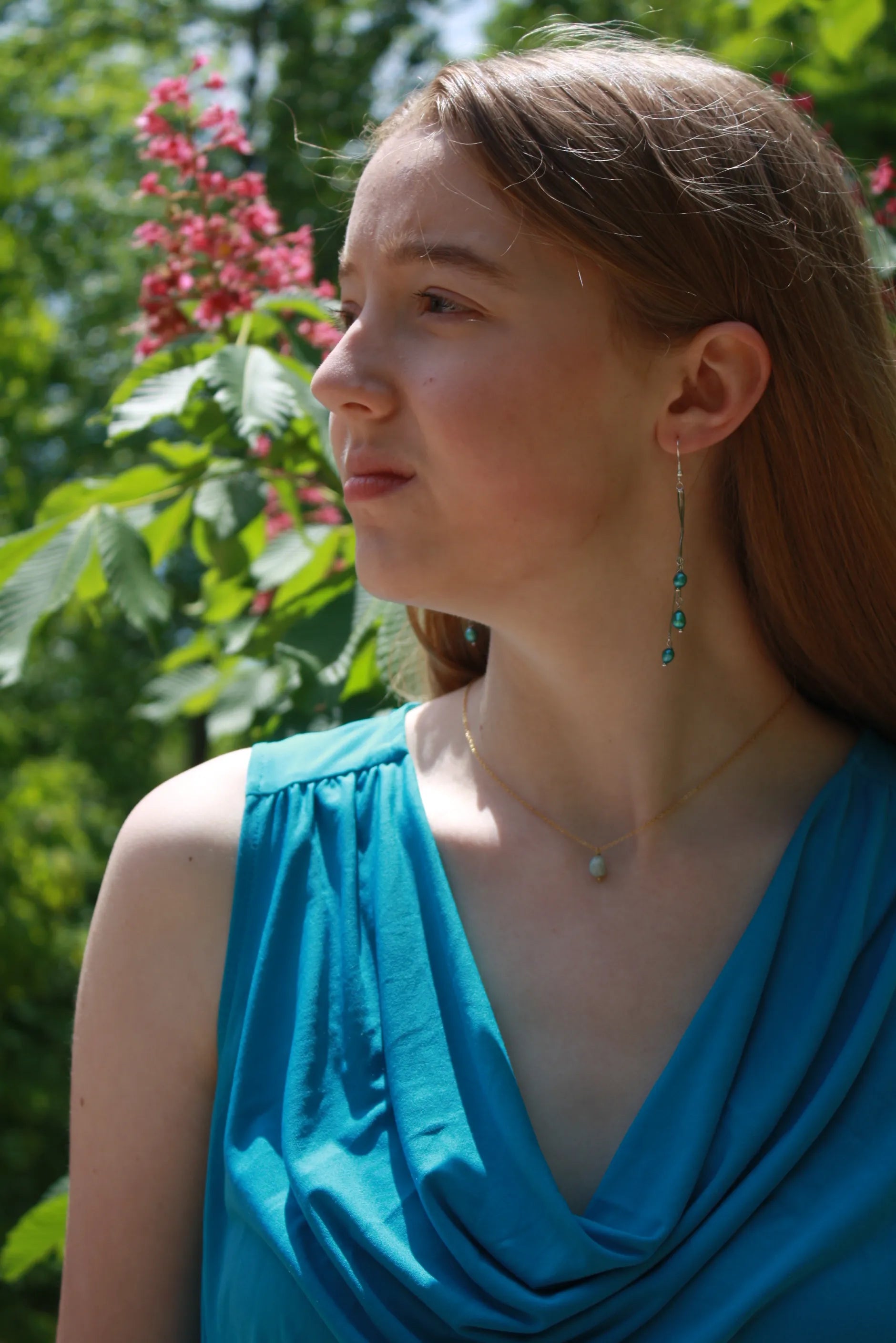 Elegant Freshwater Pearl Drop Earrings in Sterling Silver - Timeless Style