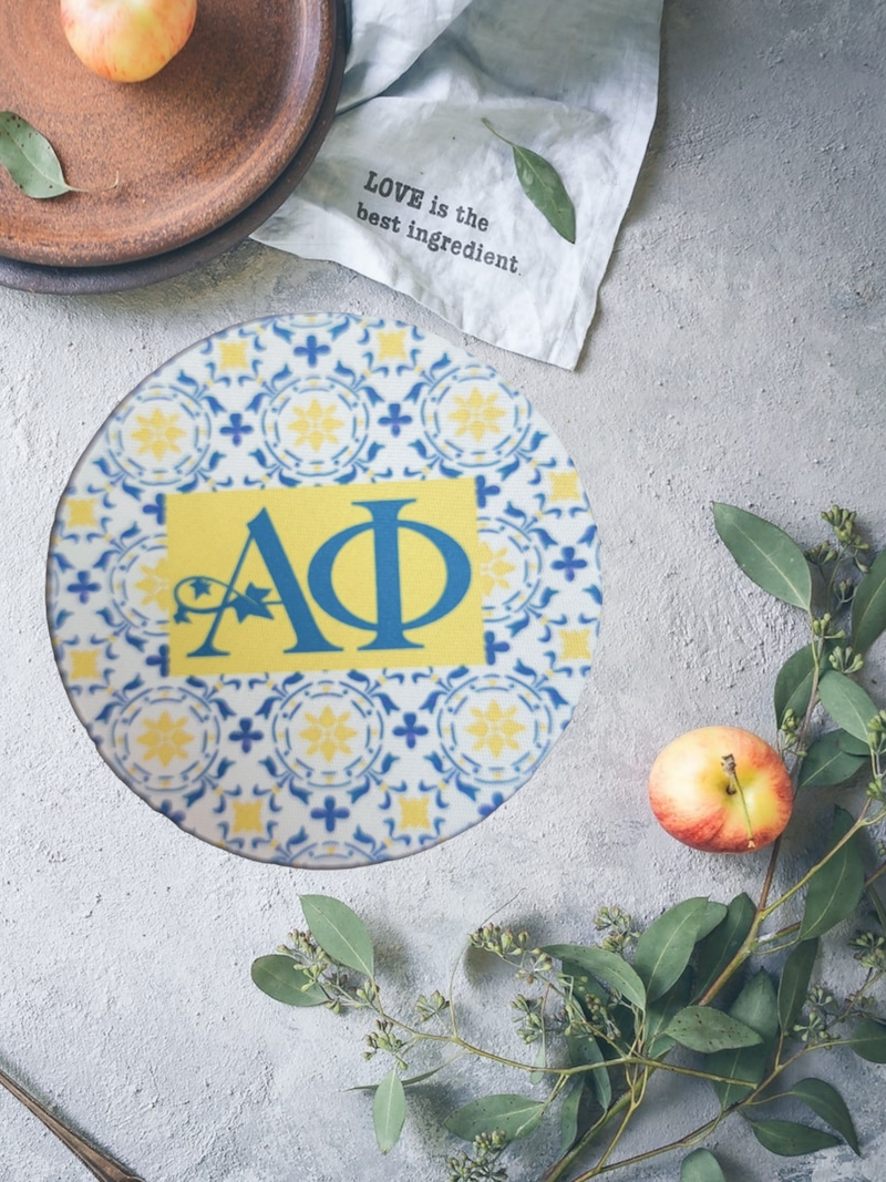 Alpha Phi Neoprene Coasters | Protect Your Surfaces and Show Your Sorority Pride
