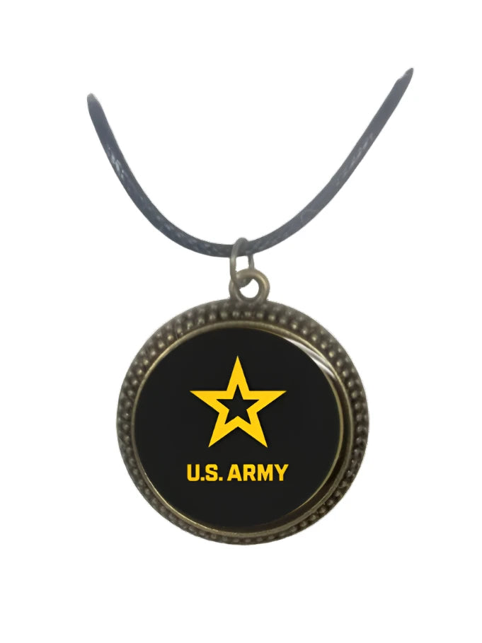 Officially Licensed Military Logo Pendant Necklaces, Show Your Pride in Your Military Service, Comfort Fit, Unique Design, Durable and High Quality, Sizes Available