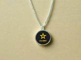 Officially Licensed Military Pendant Necklace in Gold or Silver