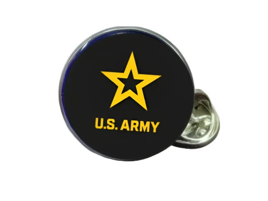 Military Tie Pins - Non Tarnish | Army, Navy, Air Force, Marine Corps, Coast Guard, Space Force