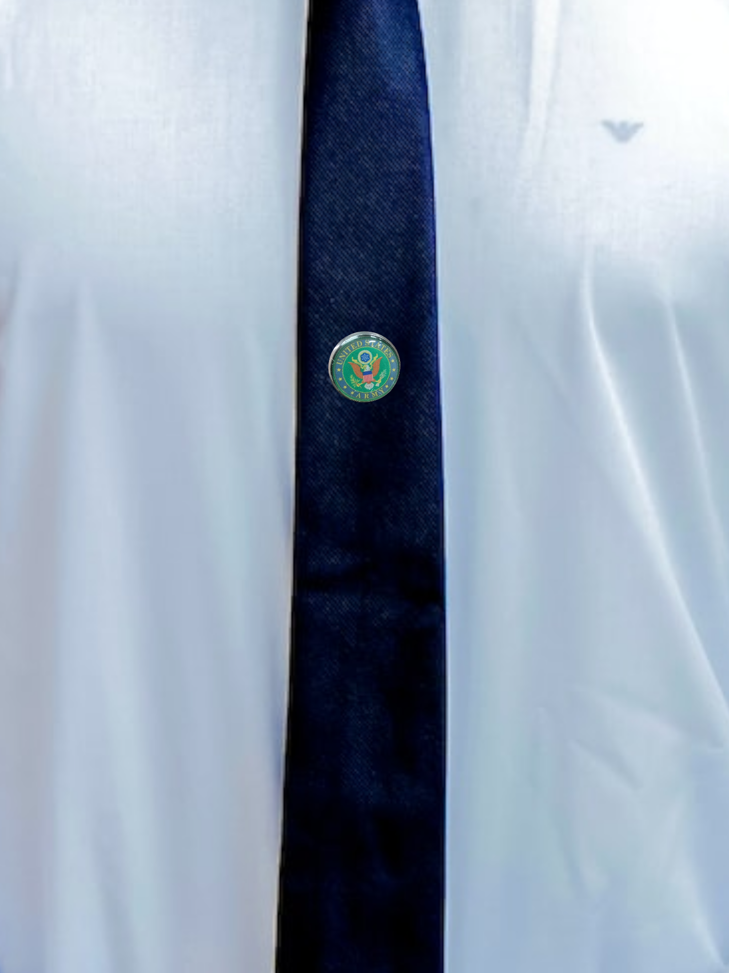 Military Tie Pins - Non Tarnish | Army, Navy, Air Force, Marine Corps, Coast Guard, Space Force