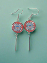 Officially Licensed Military Charm Earrings - A Proud Symbol of Service and Sacrifice