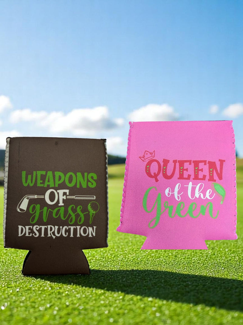 Golf Themed Beer Koozies