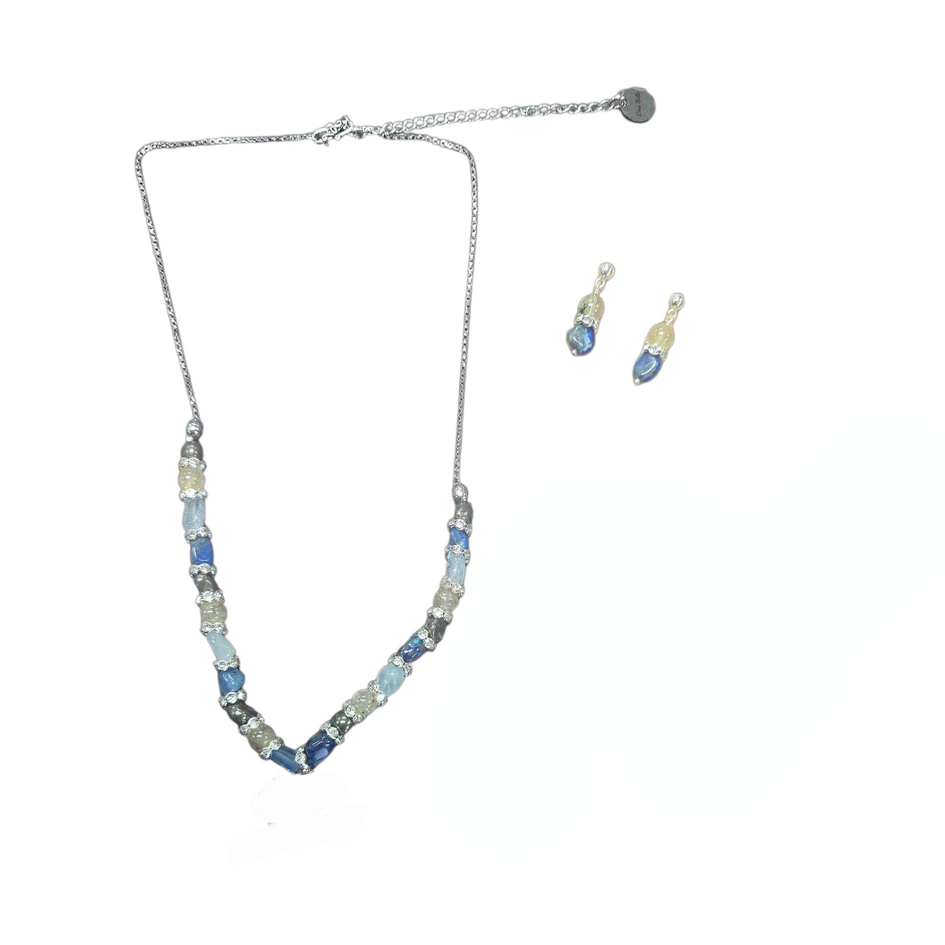 The Hope Collection | Lapis & Aquamarine Sterling Silver Cancer Charity Jewelry Set | Sterling Silver