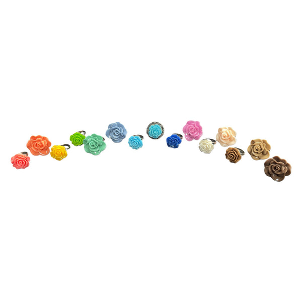 Vibrant Rose Blossom Ring | A Petal-Perfect Pop of Color