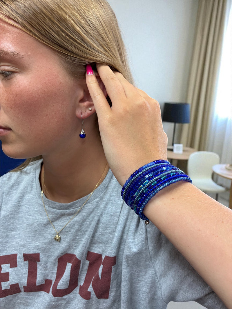Elegant Blue Murano Glass Jewelry Set | A Touch of Timeless Sophistication