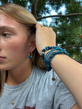 Apatite and Lapis Jewelry Set