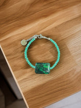 Chrysocolla and Turquoise Bead Bracelet | A Touch of Serenity