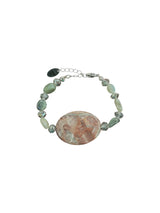Leopard Jasper Bracelet, Gemstone Bracelet, Natural Stone Jewelry