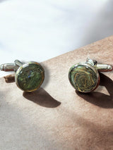 Camo Resin Cufflinks | Unique Men's Accessories | Handmade Jewelry