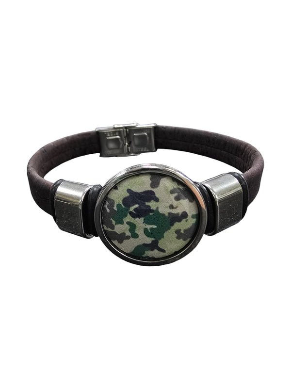 Camo Cork Bracelet | Sustainable Fashion | Unique Accessory