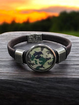 Camo Cork Bracelet | Sustainable Fashion | Unique Accessory