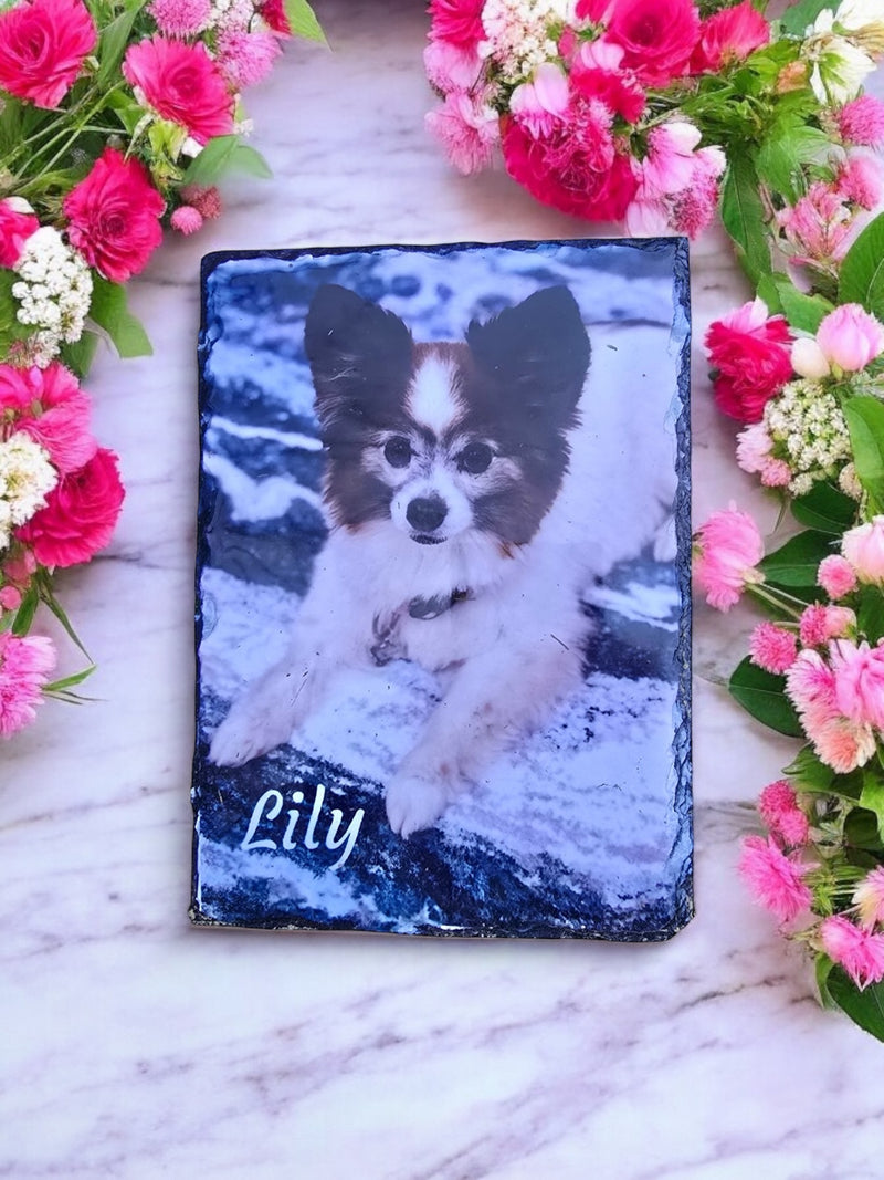 Personalized Slate Stone Memorial Photo | Unique and Meaningful Remembrance