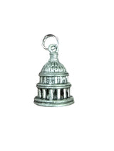 Capitol Building Pewter Charm | Patriotic Jewelry Accessory