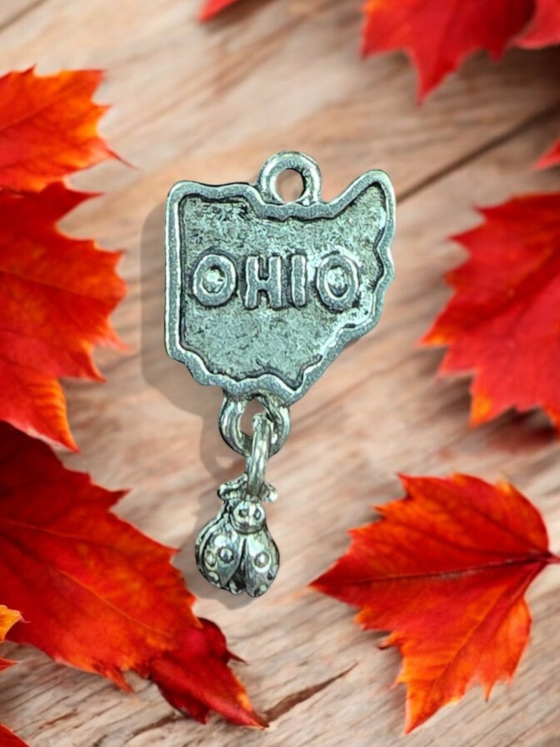 Ohio State Pewter Charm | Unique Jewelry Accessory