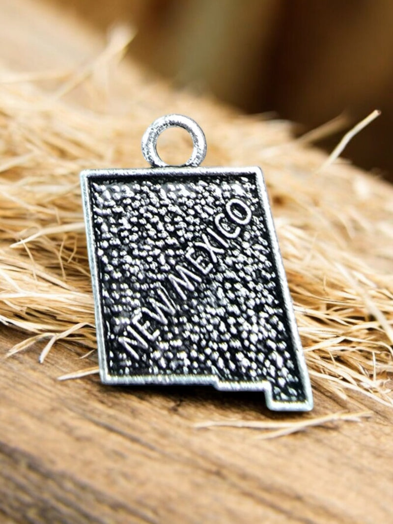 New Mexico State Pewter Charm | Unique Jewelry Accessory