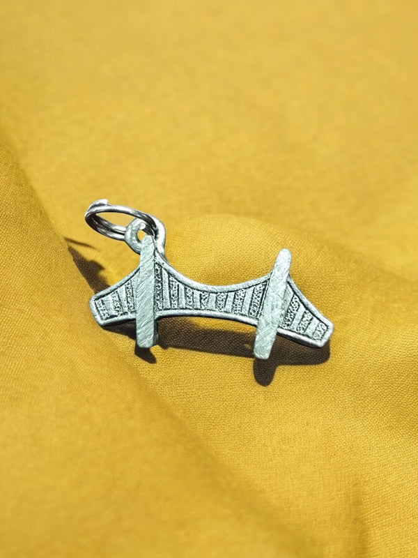 Golden Gate Bridge Pewter Charm | Iconic Jewelry Accessory