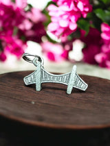 Golden Gate Bridge Pewter Charm | Iconic Jewelry Accessory