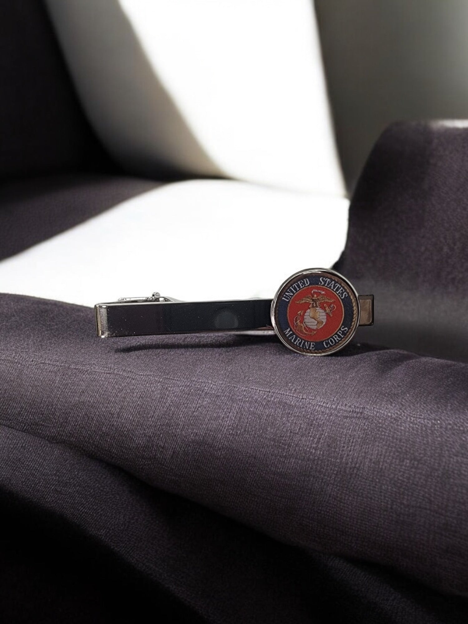 Marine Corps Black Seal Tie Bar, A Symbol of Honor, Unique Design and Durable, High Quality, Perfect Gift for Marines