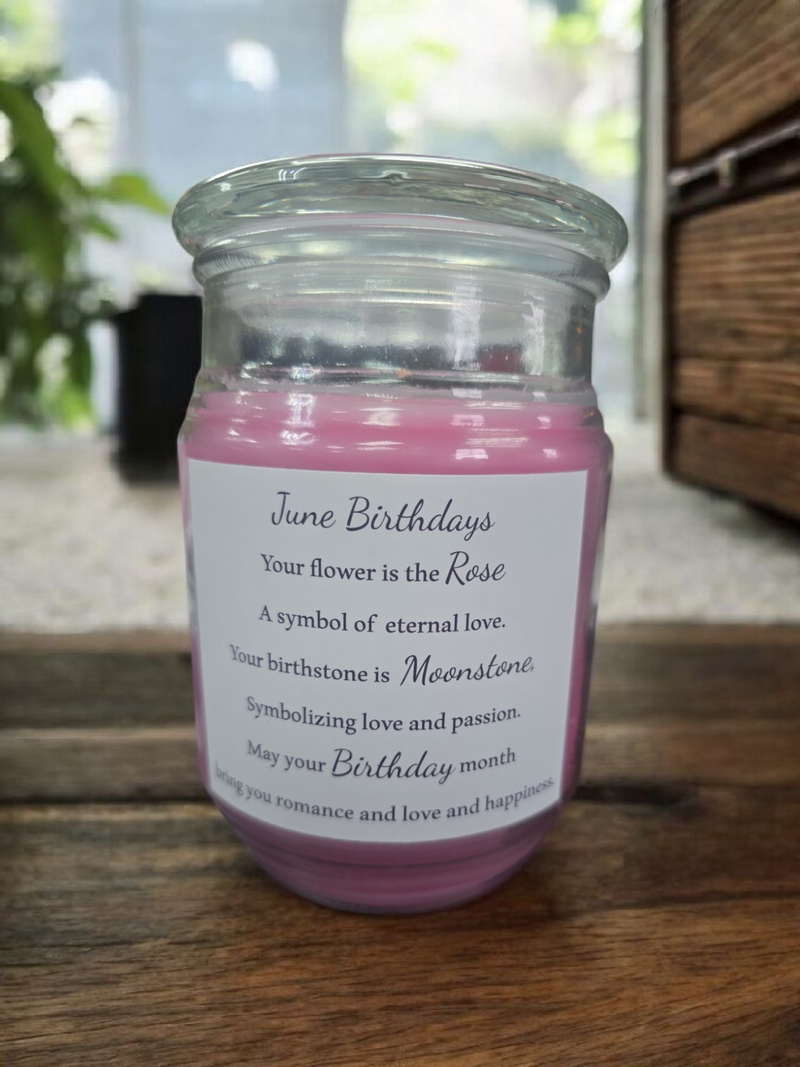 June Birthday Gift Box, Candle, Moonstone Jewelry, Rose Mug, Women's Gift