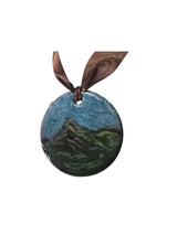 Hand-Painted Mountain Resin Ornament | Unique Home Decor