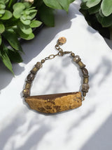 Earthy Agate Stone Bracelet | Unique Handmade Jewelry