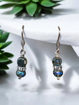 Double Crystal Bead Earrings | Variety of Colors | Elegant Jewelry