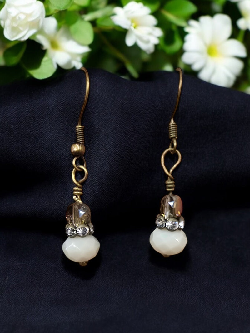 Double Crystal Bead Earrings | Variety of Colors | Elegant Jewelry