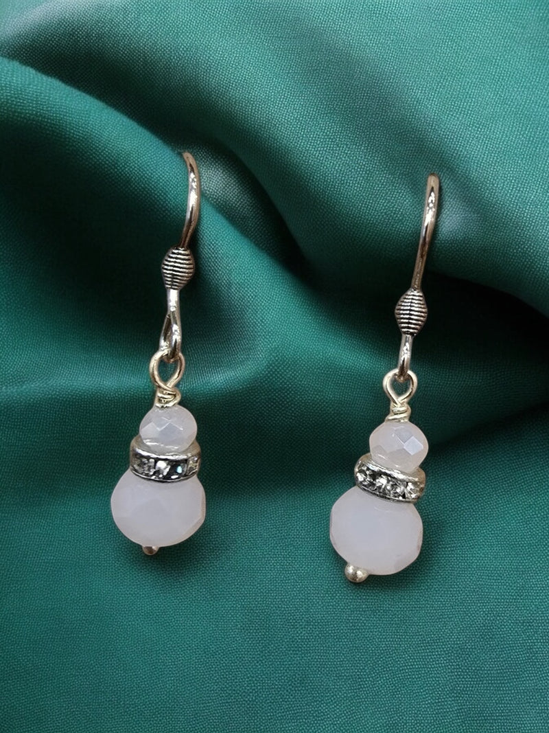 Double Crystal Bead Earrings | Variety of Colors | Elegant Jewelry