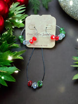 Festive Crystal Bead Jewelry Set | Perfect for the Holidays