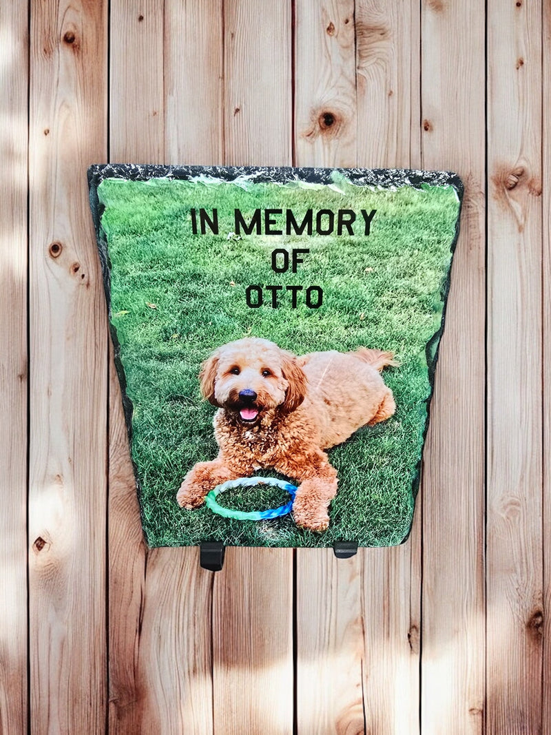 Personalized Slate Stone Memorial Photo | Unique and Meaningful Remembrance