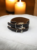 Leather Cuff Buckle Bracelet | Stylish and Durable