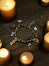 Gold Christian Nativity Scene Charm Bracelet | A Timeless Treasure