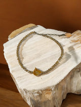 Champagne Crystal and Agate Necklace | Elegant and Timeless