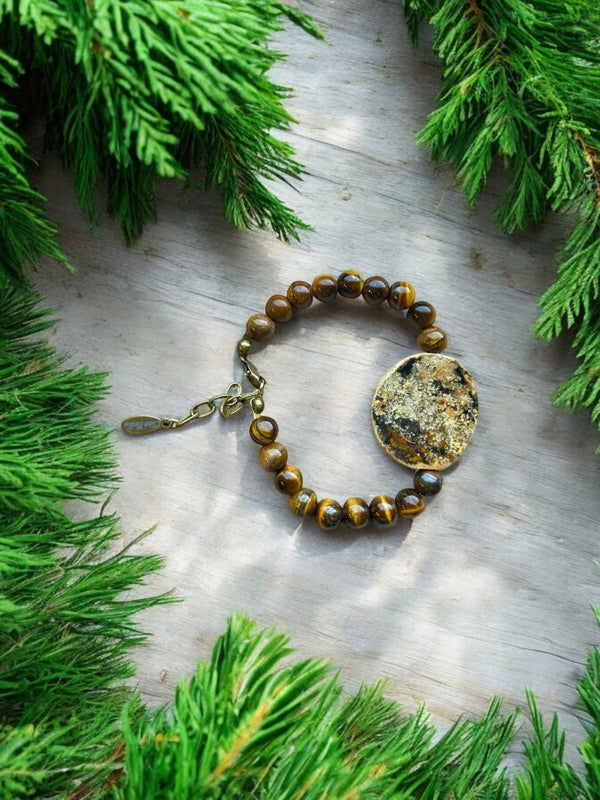 Tiger's Eye and Agate Stretch Bracelet | A Powerful Combination