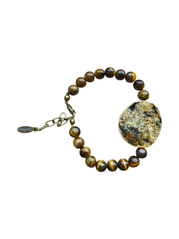 Tiger's Eye and Agate Stretch Bracelet | A Powerful Combination