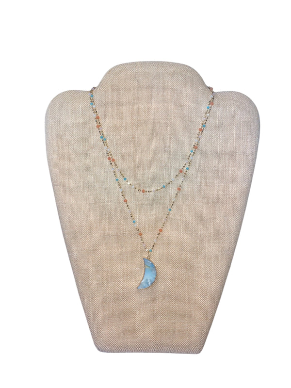 Celestial Amazonite Pendant Necklace | Unique and Mystical