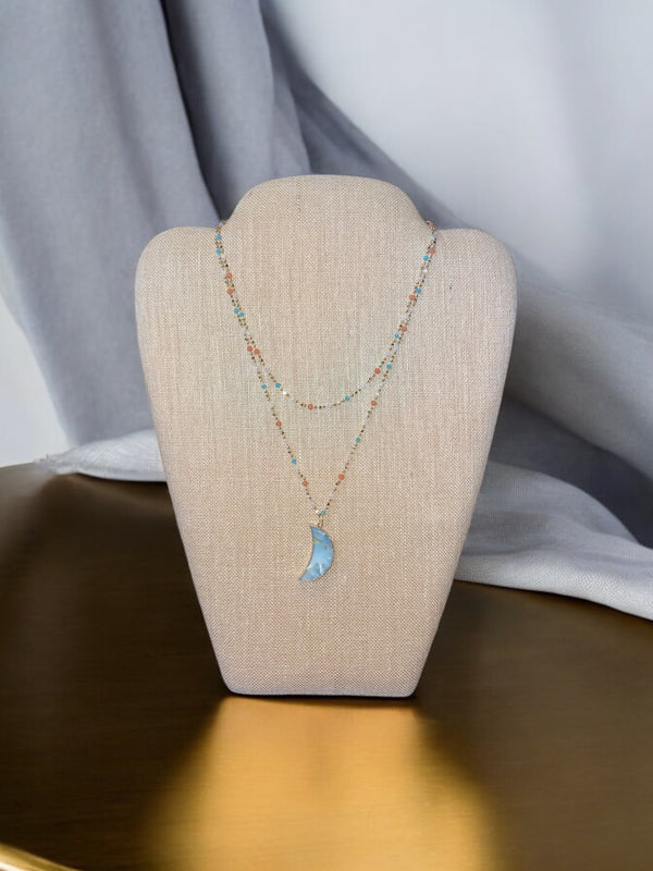 Celestial Amazonite Pendant Necklace | Unique and Mystical