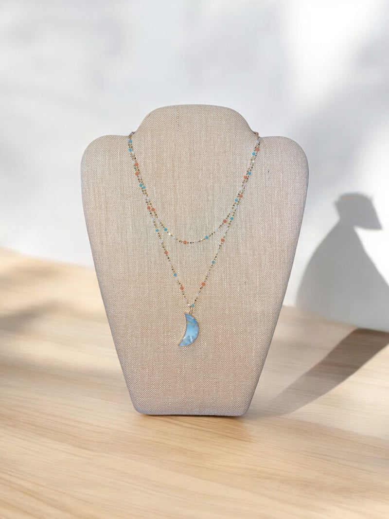 Celestial Amazonite Pendant Necklace | Unique and Mystical