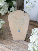 Blue Agate Druzy Necklace | A Stunning Blend of Colors and Textures