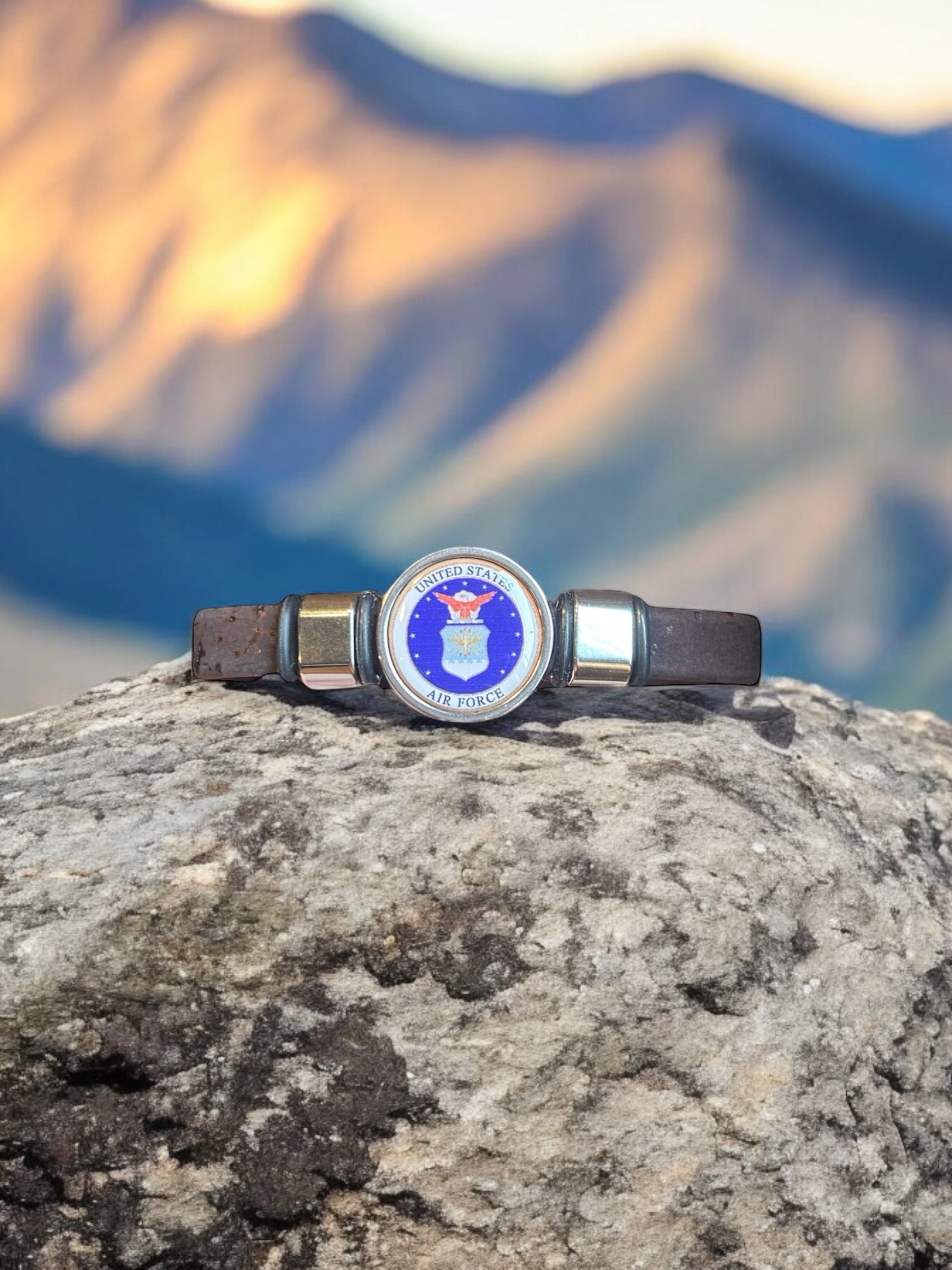 Air Force Seal Cork Bracelet - Officially Licensed | Made in the USA| Sustainable