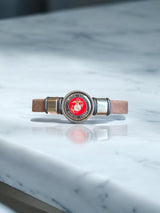 Marine Corps Black Cork Bracelet | A Stylish Tribute to the Corps