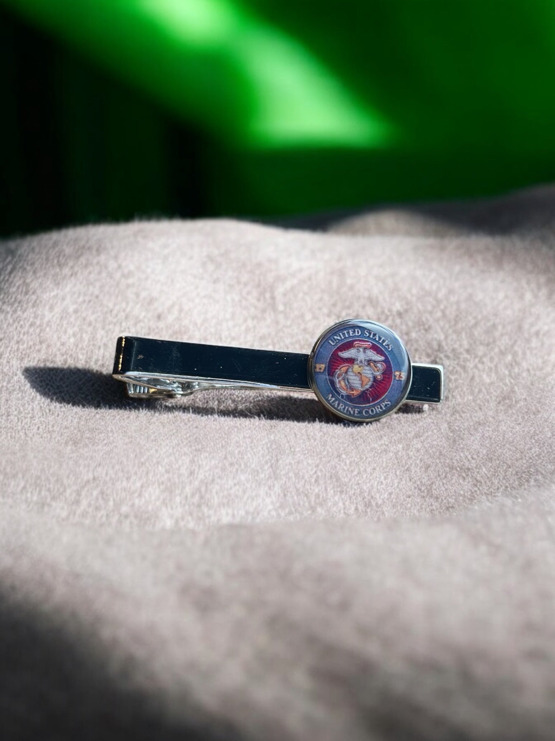 Marine Corps Green Tie Bar, A Symbol of Semper Fidelis, Perfect Gift for Military Lovers, Unique and Durable, High Quality, Stylish Design