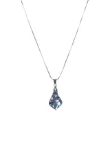 Vintage Silver Crystal Pendant Necklace | A Timeless Treasure